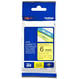 Brother TZe-611 fita 6mm texto preto sobre amarelo (8M) | BROTZE611