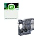 Q-Nomic 1805442 IND RHINO poliéster texto preto sobre branco 6mm | QN1805442