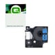 Q-Nomic S0720960 / 53716 poliéster preto sobre azul 24mm | QNS0720960