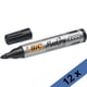 Pack: 12x Bic Marking 2000 | Marcador permanente ponta redonda preto
