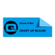 Q-Nomic TZe-551 fita preto sobre azul 24mm | QNTZe-551