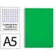 Cuaderno Espiral Cuarto | Cuadrícula 4mm | 90g | Tapa Dura | Verde
