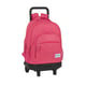 Mochila escolar BLACKFIT8 | Carrinho removível | Rosa