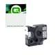 Q-Nomic S0718120 / 18489 nylon flexível preto sobre branco 19mm | QNS0718120