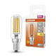 Osram lâmpada LED E14 T26 filamento luz quente 4.2W | 40W