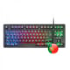 Mars Gaming MK023 Teclado Gaming - Anti-Ghosting - Compatibilidade Universal  - Portugues - Cor Preto