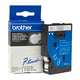 Brother TC-195 fita 9mm texto branco sobre transparente (7,7m) | BROTC-195
