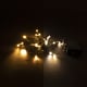 Luzes de natal de 2,1 metros a pilhas | branco extra quente e branco quente | 24 luzes LED com temporizador