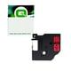 Q-Nomic 40917 / S0720720 fita preto sobre vermelho 9mm | QN40917