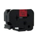 Q-Nomic TZe-461 fita 36mm texto preto sobre vermelho (8M) | QNTZe-461
