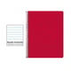 Caderno Espiral Folio | 80F | Pautado Horizontal | Capa Mole | 60gr | Vermelho