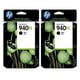 HP 940XL Pack poupança 2 tinteiros pretos (BK) | HPB-940XL2BK