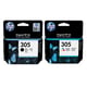 HP 305 Pack Preto+Cores | HPB-305