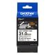 Brother HSe-261E fita de tubo termorretrátil preto sobre branco 31 mm | BROHSE261E