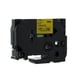 Q-Nomic TZe-641 fita 18mm texto preto sobre amarelo (8M) | QNTZe-641
