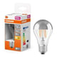 Osram lâmpada LED E27 A60 filamento espelho prateado luz quente 4 W | 35 W