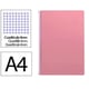 Caderno espiral Folio | Quadriculado 4 mm | 75 g | Capa mole | Rosa