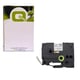 Q-Nomic HSe-251E fita termo retrátil preto sobre branco 21 mm | QNHSE251E