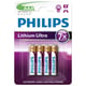 Philips Ultra AAA/LR03/MN2400 | Pilhas Litio | 4 unidades