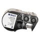 Brady M4C-375-498 etiquetas de tecido vinílico preto sobre branco 9,53 mm x 6,1 m | BRAM4C-375-498