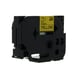 Q-Nomic TZe-FX641 fita flexível 18mm texto preto sobre amarelo (8M) | QNTZe-FX641