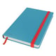 Leitz Cosy Caderno A5 pautado toque suave 90 gr 96 folhas azul sereno