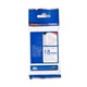 Brother TZe-FA4B fita textil azul sobre branco 18mm | BROTZe-FA4B