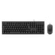 Coolbox COO-KTR-02UPT Pack Teclado QWERTY Portugues + Rato Cor Preto
