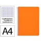 Caderno Espiral Folio | Quadriculado 4 mm | 90 g | Capa dura | laranja