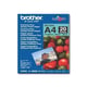 Brother BP71GA4 Papel fotográfico brilhante Premium Plus | A4 260 g 20 folhas