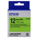Epson LK-4GBF Fita preto sobre verde fluorescente 12mm (C53S654018) | EPSLK-4GBF