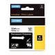 DYMO 622289 IND Rhino Fita permanente de poliester preto sobre transparente 12mm | DYM622289