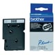 Brother TC-395 fita branco sobre preto 9 mm | BROTC-395