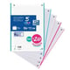Oxford Recarga de papel para arquivador | A4 Quadriculado 5 mm 90 g 120 folhas Pastel