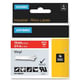 Fita Dymo RHINO 1805422 texto branco sobre vermelho 19mm | DYM1805422
