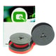Q-Nomic GR4/8 fita entintada preto/vermelho | QNGR4-8BR