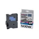 Fita Brother TX-221 texto preto sobre branco 9mm | BROTX221