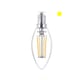 Lâmpada Philips LED E14 | Filamento | Vela | Luz quente | 4,3W