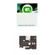 Q-nomic HSe-221E fita termorretráctil preta sobre branca 9 mm | QNHSE221E