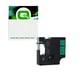 Q-Nomic 45019 fita preto sobre verde (12mm X 7m) | QN45019