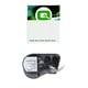 Q-Nomic MC-750-595-WT-BK fita vinílica preto sobre branco 19,05 mm x 7,62M | QNMC-750-595-WT-BK