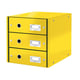 Gavetas arrumação Leitz 6048 WOW | Amarelo | 3 gavetas