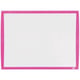 Nobo Quadro branco magnético pequeno | Moldura fúcsia 585 × 430 mm