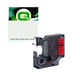Q-Nomic 1805416 IND Rhino fita vinil branco sobre vermelho 12mm | QN1805416