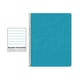 Caderno Espiral Folio | 80F | Pautado Horizontal | Capa Mole | 60gr | Turquesa