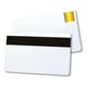 Magicard CR80 Cartões PVC brancos com selo HoloPatch dourado e banda magnética | 500 unidades | BRAMA-322003