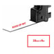 Q-Nomic TZe-242 fita vermelho sobre branco 18mm | QNTZE242