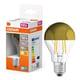 Osram lâmpada LED E27 A60 filamento espelho dourado luz quente 6,5 W | 50 W
