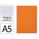 Caderno Espiral Quarto | Quadriculado 4 mm | 90 g | Capa dura | Laranja