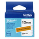 Brother Btag-T31 fita não laminada preto sobre laranja 12 mm | BROBTAGT31